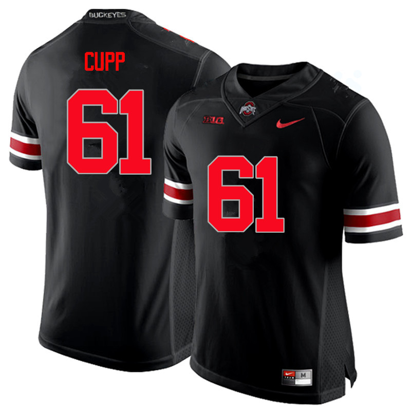 Men Ohio State Buckeyes #61 Gavin Cupp College Football Jerseys Limited-Black